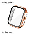 Glass+Cases For Apple Watch Series SE 654321 44mm 40mm Smart iWatch 42mm 38mm 360 Full Bumper Screen Protector+Cover Accessories