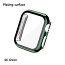 Glass+Cases For Apple Watch Series SE 654321 44mm 40mm Smart iWatch 42mm 38mm 360 Full Bumper Screen Protector+Cover Accessories