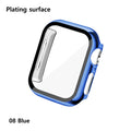 Glass+Cases For Apple Watch Series SE 654321 44mm 40mm Smart iWatch 42mm 38mm 360 Full Bumper Screen Protector+Cover Accessories