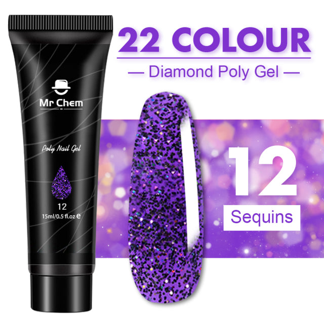 Mr Chem Poly Nail Gel For Nails Extension Finger nail art Manicure Acryl gel Varnish hybrid 15ML Poly UV Gel Polish Extension