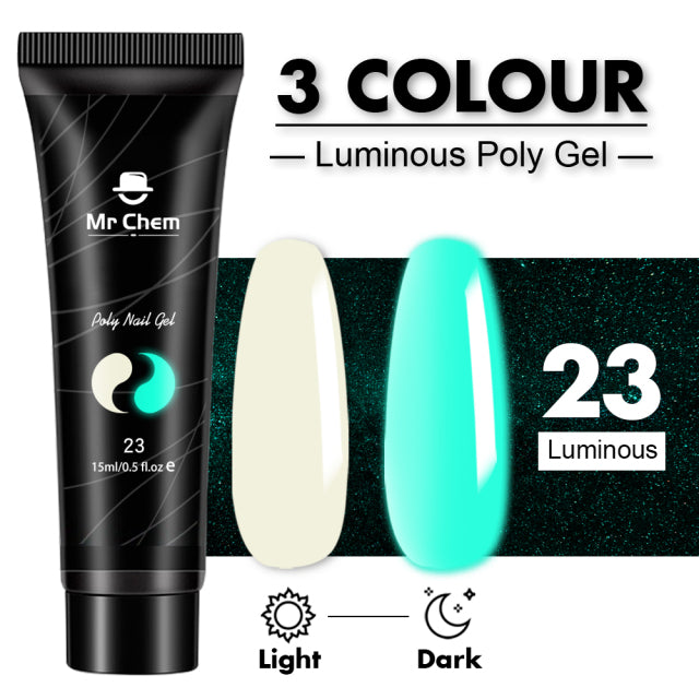 Mr Chem Poly Nail Gel For Nails Extension Finger nail art Manicure Acryl gel Varnish hybrid 15ML Poly UV Gel Polish Extension