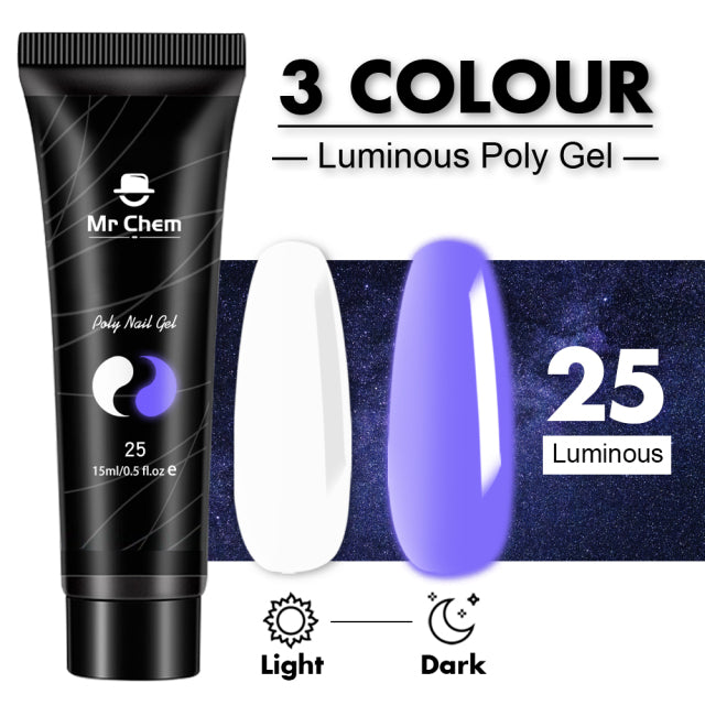 Mr Chem Poly Nail Gel For Nails Extension Finger nail art Manicure Acryl gel Varnish hybrid 15ML Poly UV Gel Polish Extension