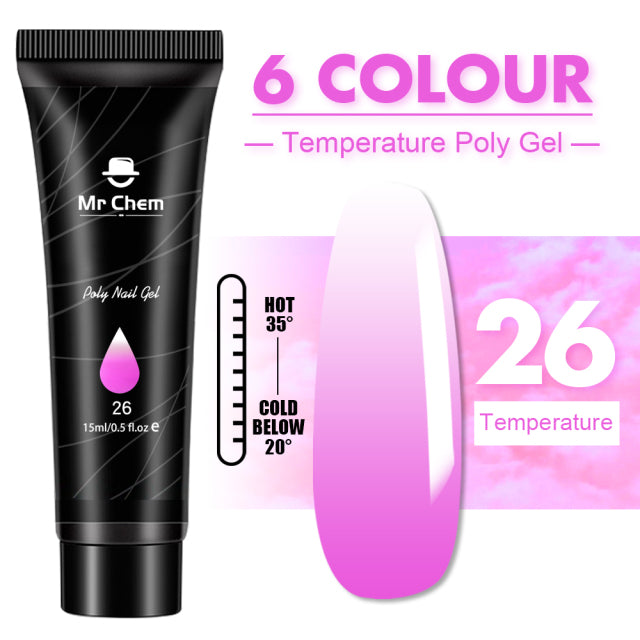 Mr Chem Poly Nail Gel For Nails Extension Finger nail art Manicure Acryl gel Varnish hybrid 15ML Poly UV Gel Polish Extension