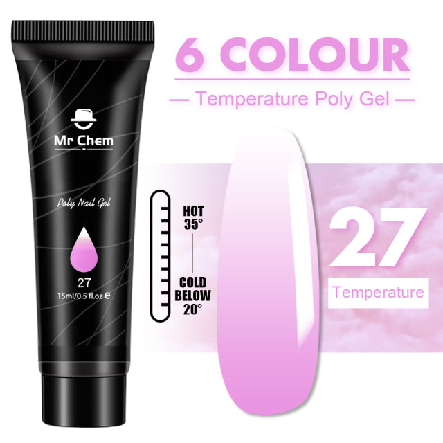 Mr Chem Poly Nail Gel For Nails Extension Finger nail art Manicure Acryl gel Varnish hybrid 15ML Poly UV Gel Polish Extension