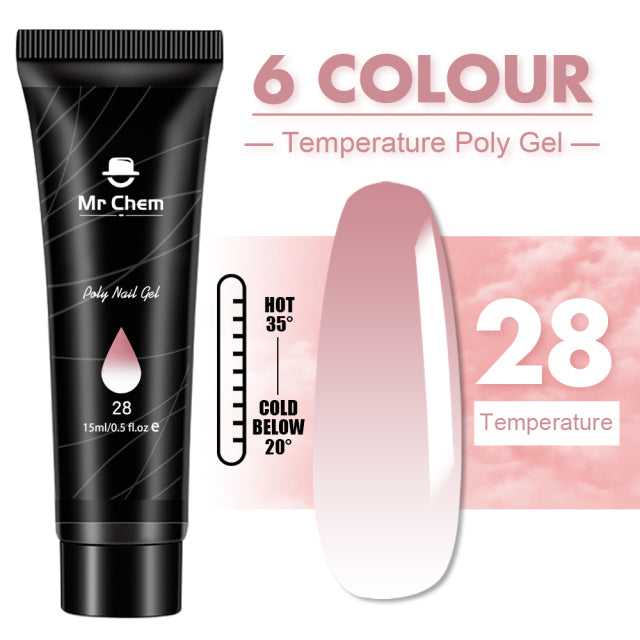 Mr Chem Poly Nail Gel For Nails Extension Finger nail art Manicure Acryl gel Varnish hybrid 15ML Poly UV Gel Polish Extension