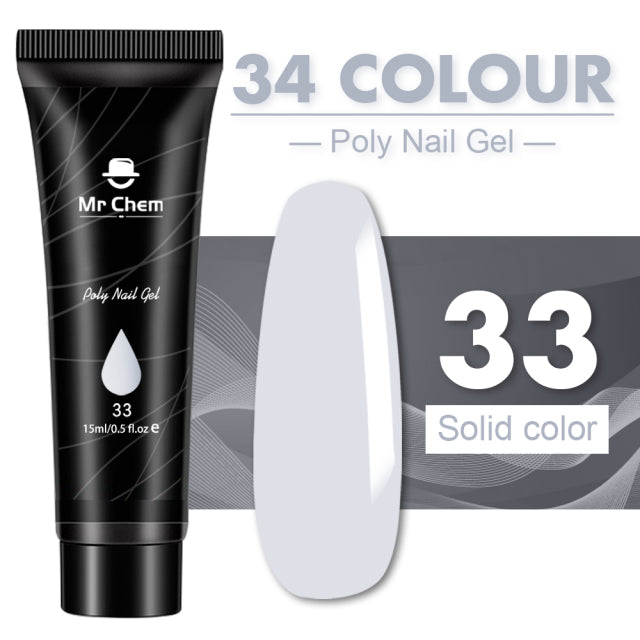 Mr Chem Poly Nail Gel For Nails Extension Finger nail art Manicure Acryl gel Varnish hybrid 15ML Poly UV Gel Polish Extension