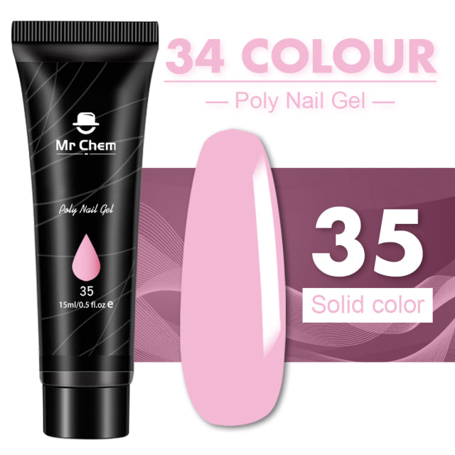 Mr Chem Poly Nail Gel For Nails Extension Finger nail art Manicure Acryl gel Varnish hybrid 15ML Poly UV Gel Polish Extension