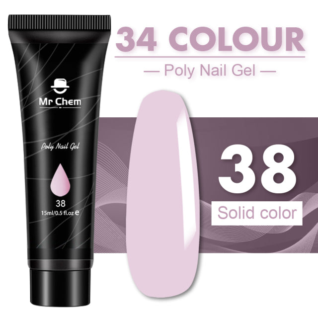 Mr Chem Poly Nail Gel For Nails Extension Finger nail art Manicure Acryl gel Varnish hybrid 15ML Poly UV Gel Polish Extension
