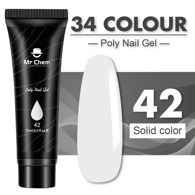 Mr Chem Poly Nail Gel For Nails Extension Finger nail art Manicure Acryl gel Varnish hybrid 15ML Poly UV Gel Polish Extension