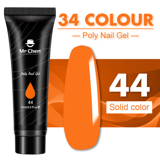 Mr Chem Poly Nail Gel For Nails Extension Finger nail art Manicure Acryl gel Varnish hybrid 15ML Poly UV Gel Polish Extension