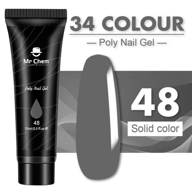 Mr Chem Poly Nail Gel For Nails Extension Finger nail art Manicure Acryl gel Varnish hybrid 15ML Poly UV Gel Polish Extension