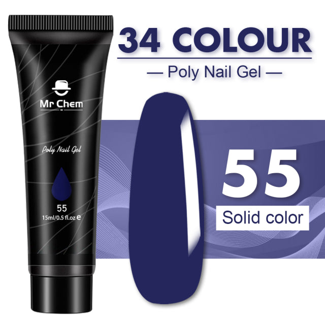 Mr Chem Poly Nail Gel For Nails Extension Finger nail art Manicure Acryl gel Varnish hybrid 15ML Poly UV Gel Polish Extension