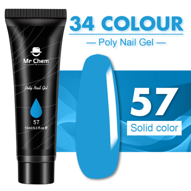 Mr Chem Poly Nail Gel For Nails Extension Finger nail art Manicure Acryl gel Varnish hybrid 15ML Poly UV Gel Polish Extension