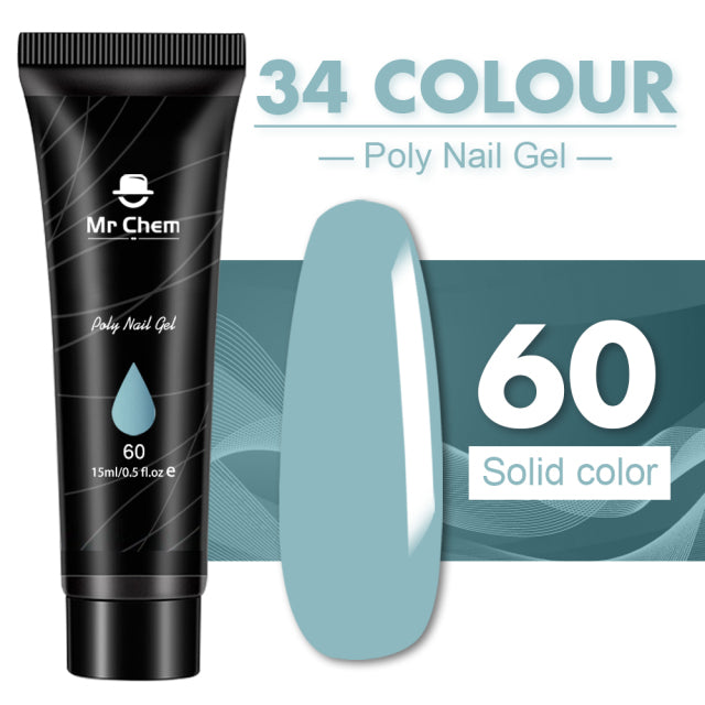 Mr Chem Poly Nail Gel For Nails Extension Finger nail art Manicure Acryl gel Varnish hybrid 15ML Poly UV Gel Polish Extension