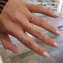 Bohemian Geometric Rings Sets Crystal Star Moon Flower Butterfly Constellation Knuckle Finger Ring Set For Women Fashion Jewelry