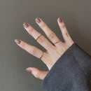 Bohemian Geometric Rings Sets Crystal Star Moon Flower Butterfly Constellation Knuckle Finger Ring Set For Women Fashion Jewelry