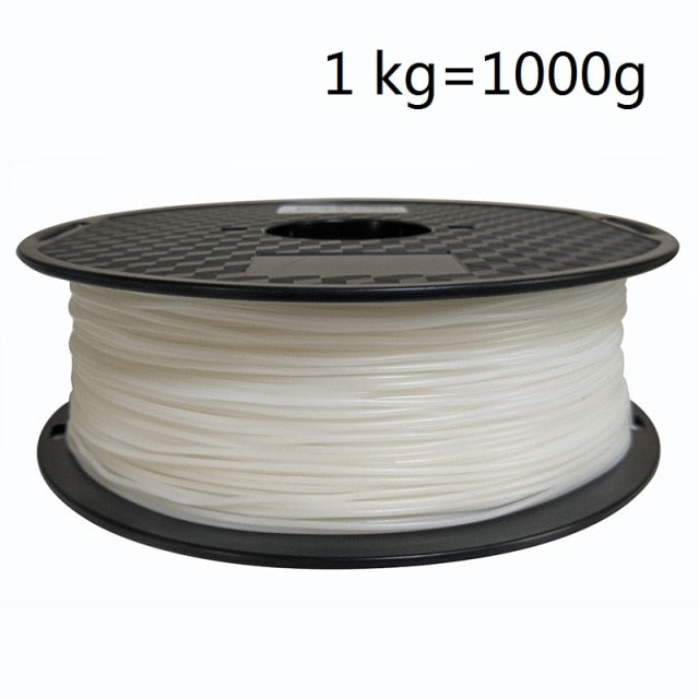 3D Printing Filament TPU Flexible Filaments TPU filament Plastic for 3D Printer 1.75mm Printing Materials white Black etc Colors