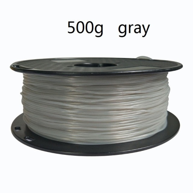 3D Printing Filament TPU Flexible Filaments TPU filament Plastic for 3D Printer 1.75mm Printing Materials white Black etc Colors