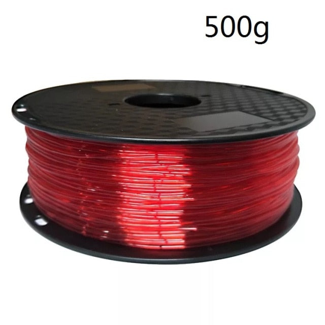 3D Printing Filament TPU Flexible Filaments TPU filament Plastic for 3D Printer 1.75mm Printing Materials white Black etc Colors