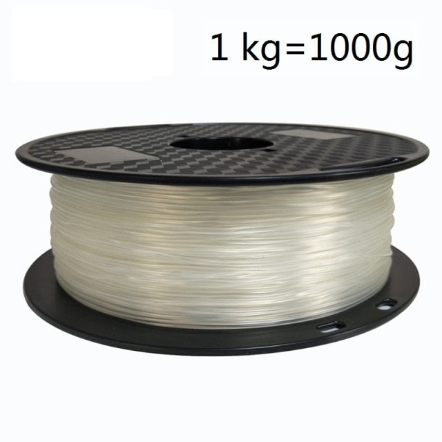 3D Printing Filament TPU Flexible Filaments TPU filament Plastic for 3D Printer 1.75mm Printing Materials white Black etc Colors