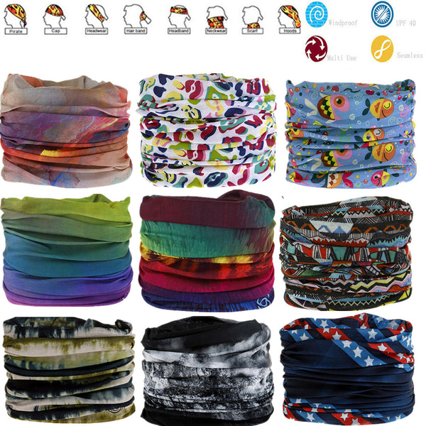 1751-1800 Camouflage Seamless Magic Bandana Buffs Neck Gaiter Paisley Headband Cycling Fishing Tube Face Shield Men Women Scarf