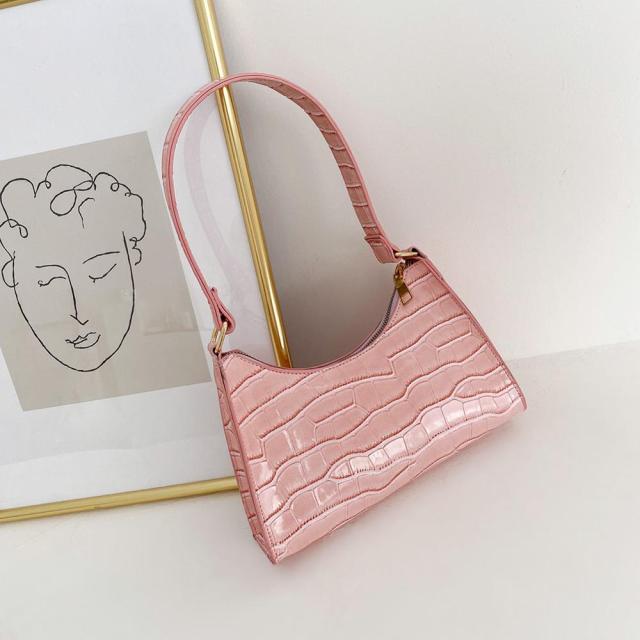 Fashion Exquisite Shopping Bag PU Leather Handbag Female Shoulder  Armpit Bag Retro Casual Women Tote Small Clutch Dropshipping