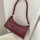 Fashion Exquisite Shopping Bag PU Leather Handbag Female Shoulder  Armpit Bag Retro Casual Women Tote Small Clutch Dropshipping