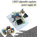 LM317 Adjustable Power Supply Kit Continuous Adjustable DC Power Supply DIY Teaching Training Parts