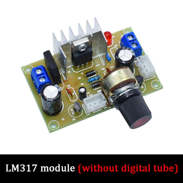 LM317 Adjustable Power Supply Kit Continuous Adjustable DC Power Supply DIY Teaching Training Parts
