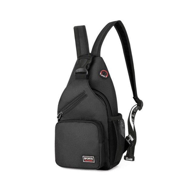 Women Small Backpack 2021 Casual Girls Chest Bag with Earphone Hole Female Backpack Multi-Functional Rucksacks Mochila Mujer