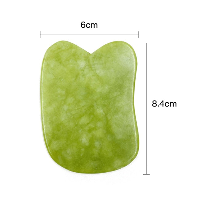 Natural Jade Face Massager Gua Sha Scraper Board Facial Guasha Meridian Muscle Relaxation Skin Lifting Face Thin Gouache Scraper