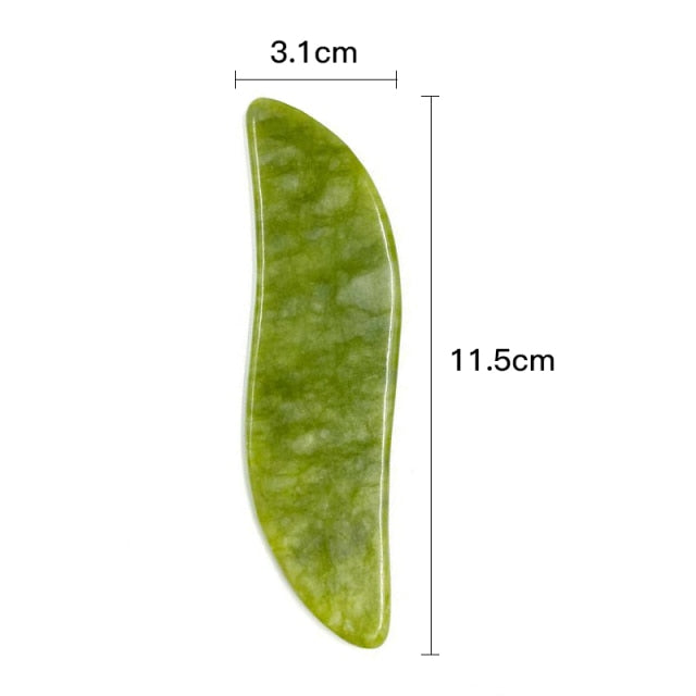 Natural Jade Face Massager Gua Sha Scraper Board Facial Guasha Meridian Muscle Relaxation Skin Lifting Face Thin Gouache Scraper