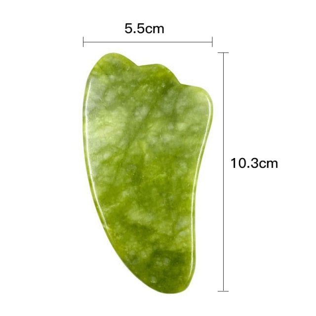 Natural Jade Face Massager Gua Sha Scraper Board Facial Guasha Meridian Muscle Relaxation Skin Lifting Face Thin Gouache Scraper