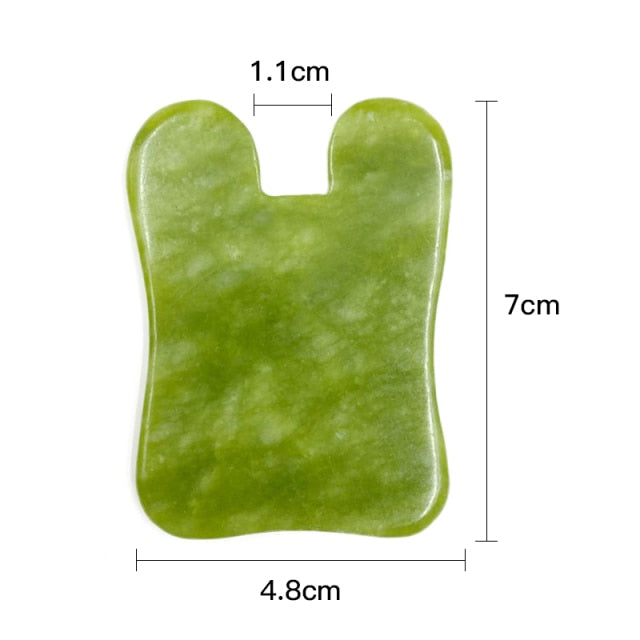 Natural Jade Face Massager Gua Sha Scraper Board Facial Guasha Meridian Muscle Relaxation Skin Lifting Face Thin Gouache Scraper