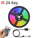 LED Strip Light DC5V SMD 2835 Flexible Lamp 1M 2M 3M 4M 5M Tape Diode Desk Screen TV Background Lighting USB Cable 3 Key Control