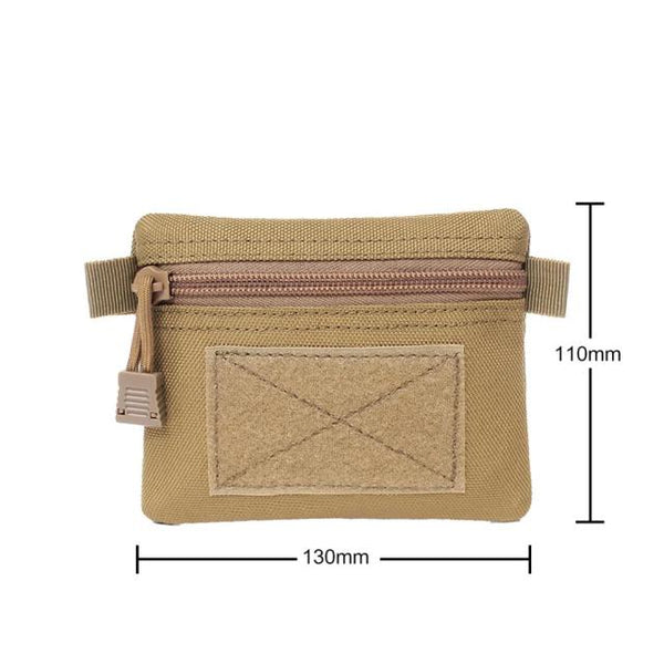Outdoor EDC Molle Pouch Wallet Waterproof Portable Travel Zipper Waist Bag for Camping Hiking Hunting Military EDC Pouch