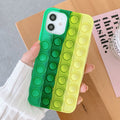 Fashion Rainbow Color Shockproof Silicone Case For iPhone 11 12 Pro Max 7 8 Plus X XR XS Max 4 4S 5 5S Back Cover Reliver Stress