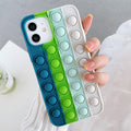 Fashion Rainbow Color Shockproof Silicone Case For iPhone 11 12 Pro Max 7 8 Plus X XR XS Max 4 4S 5 5S Back Cover Reliver Stress