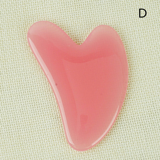 1pc Heart Shape SPA Massage Beeswax Gua sha Scraping Massage Scraper Face Massager Acupuncture Guasha Board Massager for face