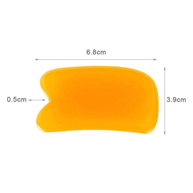 1pc Heart Shape SPA Massage Beeswax Gua sha Scraping Massage Scraper Face Massager Acupuncture Guasha Board Massager for face