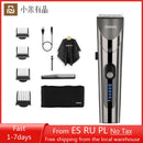 Youpin Riwa Mens Electric Hair Clipper Professional Re 6305 Gray Rechargeable Barber Hair Trimmer IPX7 Waterproof With LED New