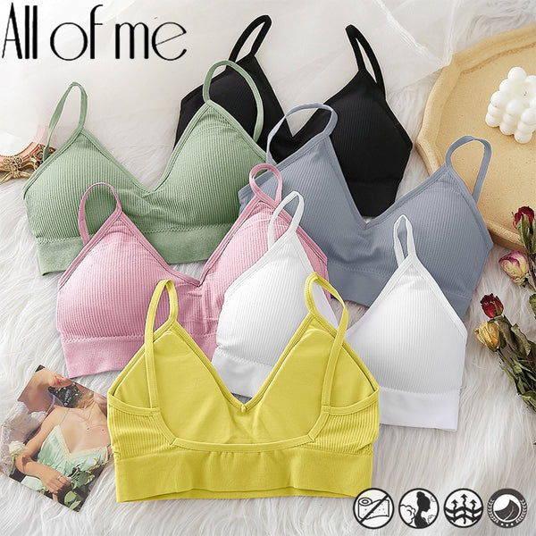 Women Tank Top Push Up Bra Tube Tops Seamless Brassiere Crop Top Sexy Lingerie for Female Underwear Intimates Backless Bralette