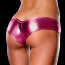 Underwear Woman Flashing Sexy Lingerie Panties for Women Opaque Patent Leather Imitation Leather Pants Shining Stringi Panties