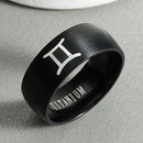 8mm Attack on Titan Black sliver Stainless Steel Ring Wings Of Liberty Flag Finger Rings For Men Women Jewelry Anime Fans