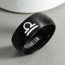 8mm Attack on Titan Black sliver Stainless Steel Ring Wings Of Liberty Flag Finger Rings For Men Women Jewelry Anime Fans