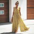 Jastie Women Summer Dress Floral Print Maxi Dresses Bohemian Hippie Beach Long Dress Women's Clothing 2021 vestidos de verano