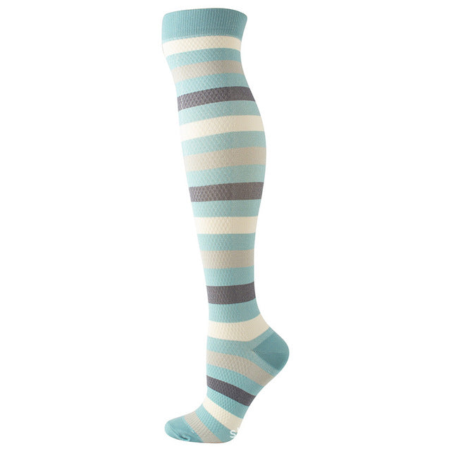 58 Styles Quality Unisex Compression Stockings Cycling Socks Fit Medical Edema, Diabetes, Varicose Veins, Running Marathon Socks