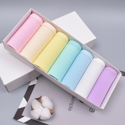 7Pcs Underwear Women Plus Size Panties Girls Briefs Sexy Lingeries Cueca Intimates Calcinhas Cotton Shorts Underpants Cute Panty