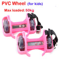 Flashing Roller Skating Shoes Small Whirlwind Pulley Flash Wheel heel Roller Skates Sports Rollerskate Shoes for Kids and adult