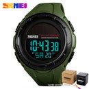 SKMEI Men Luminous Watches Sport Digital Mens Wristwatches Solar For Power Enviormentally Alarm Male Clock reloj hombre 1405